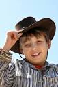 Portrait of smiling farm boy