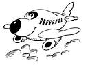 Airplane coloring page