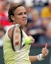 Lindsay Davenport hits a