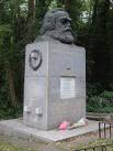 Karl Marx' Grave. In Highgate Cemetery - via Daymix