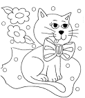 Cat coloring page