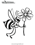 Bee coloring page
