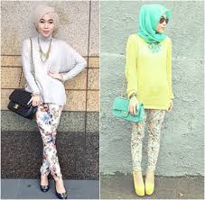 Tips Padu Padan Hijab dengan Celana Bermotif Agar Tak Terlihat ...