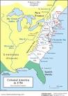 Map: Colonial America in 1754