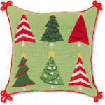 Christmas Tree Holiday Throw Pillow