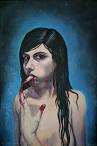 Sharp tongue | Dark Horror art | In obscuro Art Gallery