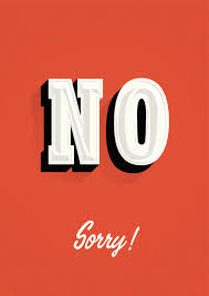 NO sorry sign Art Print. click to zoom - 262741_13984498_lz