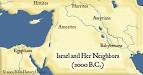 Map of Israel and her Neighbors - 2000 B.C. (Bible History Online)