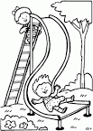 Playground coloring page