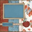 The September Calendar Scrapbook Page Captured Moments
