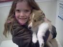Awwwe, her first puppy!