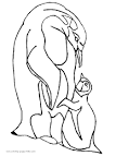 Penguin coloring page
