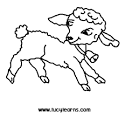 Lamb coloring page