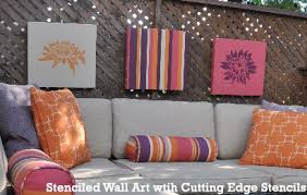 Home Decorating Idea: Stenciled Wall Art Pieces « Stencil Stories