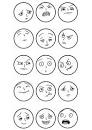 Coloring page facial expressions - img 8896.