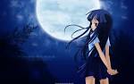 furude rika higurashi no naku koro ni moon night vector | konachan ...