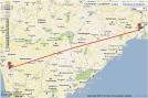 Find Distance Between Two Cities : distancefromto