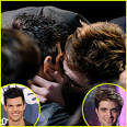 Robert Pattinson &amp; Taylor Lautner Kiss at MTV Movie Awards | 2011 ...