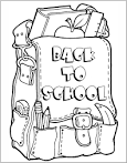Back to School coloring page