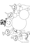 Teletubbies coloring page