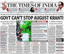 The role of The Times of India in propping up Anna Hazare's ...