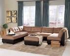 Claude Brown Microfiber Sectional Set | Sectionals