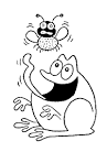 Fly coloring page