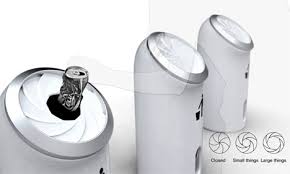 Click Hybrid Trashcan by Hyejin Lee » Yanko Design - click_dusbin_2