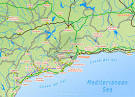 Map of the Costa del Sol