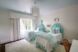 Girls Bedroom Decorating Ideas with Blue Twin Beds - Home Interior ...
