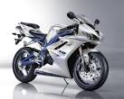 2009 Triumph DAYTONA 675 SE Silver Fairing Design Blue Frame ...