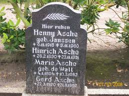 Grab von Marie Asche (geb. Wall, de) (04.01.1894-10.03.1982 ... - wh007