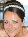 Bride wearing Frost headband
