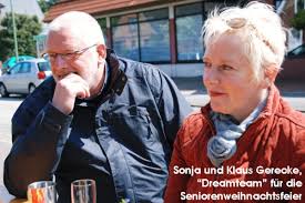 Sonja und Klaus Gerecke sind bei der jährlichen Seniorenweihnachtsfeier das \u0026quot;Dreamteam\u0026quot;.