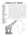 Africa coloring page