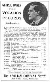 George Baker toured Australia for J. C. Williamson Ltd. in 1922–23, appearing as Lord Harry Coe in ... - baker2