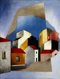 Houses at Lerici, 1932-33 (oil on canvas - Luigi Colombo Fillia ... - houses_at_lerici_1932-33_oil_o_hi