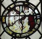 Holy Trinity - Ancient Stained Glass (4). Panel 4: Another roundel, - via Daymix