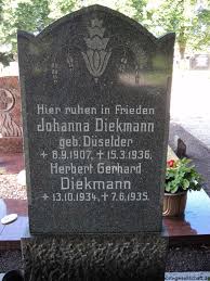 Grab von Herbert Gerhard Diekmann (13.10.1934-07.06.1935 ... - vk101