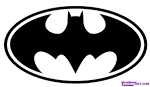how to draw batman logo step 4