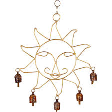 Fair Trade - Gifts - Sunny Copper Bells Wall Hanging - 44582