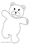 Bear coloring page