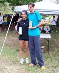 Overall winners of the Tantalus 10 Miler - Lauren Ho and Todd Iacovelli. - 189