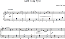 Auld Lang Syne Piano Sheet Music
