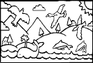 Creation coloring page