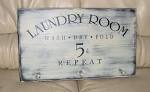 Laundry Room Vinyl lettering wall words decals by CasaBellaVinyl