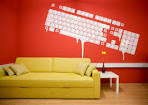 Office & Workspace: Colorful White Color With Green Sofa Modern ...
