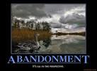 demotivational poster ABANDONMENT