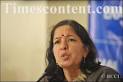 Shikha Sharma, MD and CEO of Axis Bank speaks during the announcement of the ... - Shikha-Sharma
