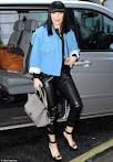Strides ahead! Jessie J shows off her long legs in leather